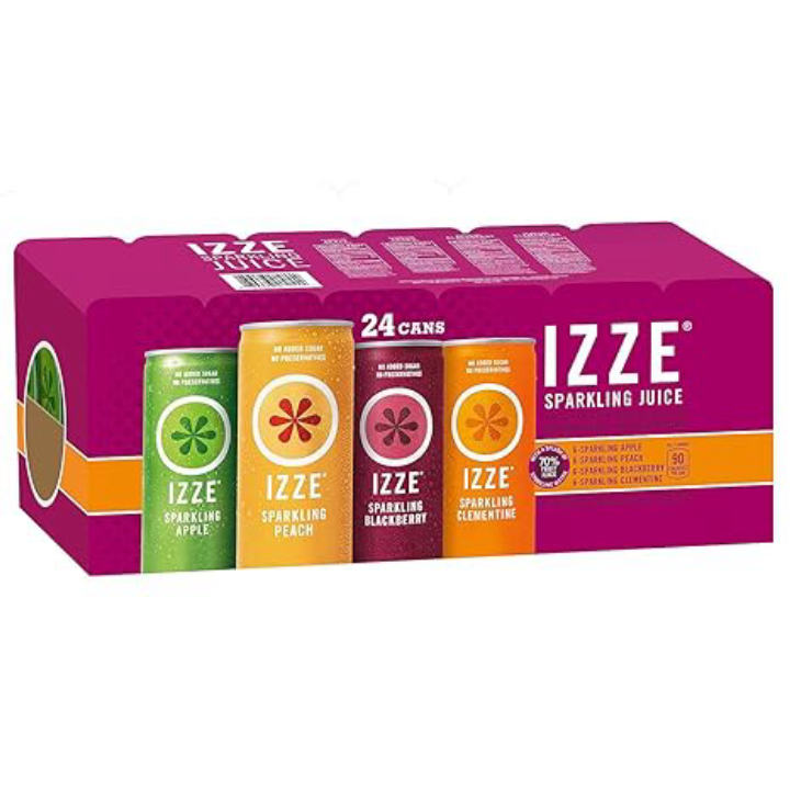 24-Pack 8.4oz IZZE Sparkling Juice 4-Flavor Variety Pack