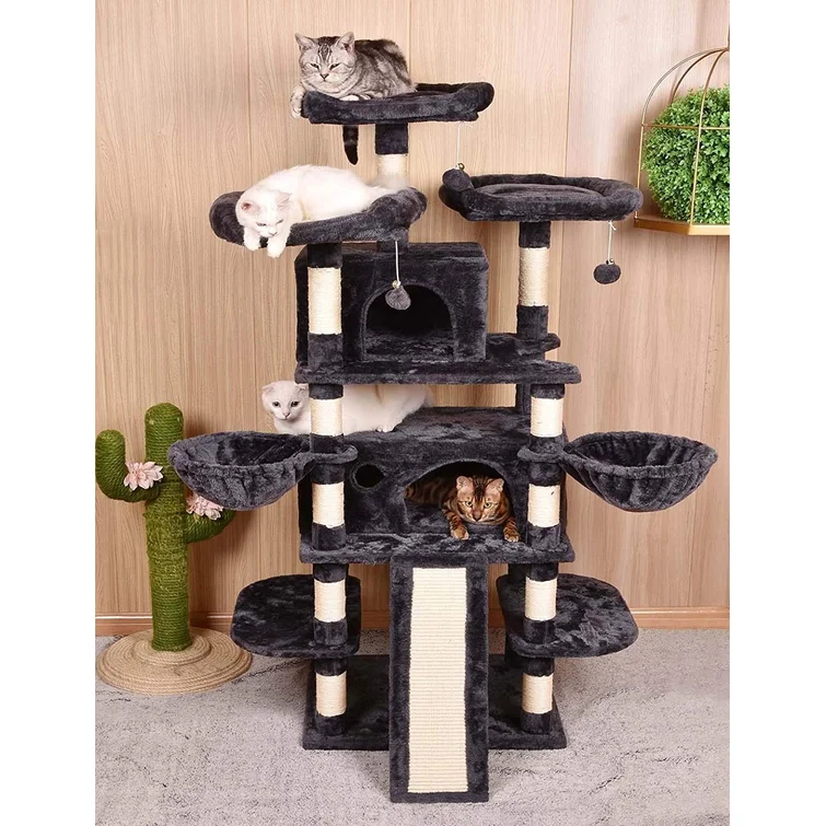 Lima Pet Heavy Duty 68 Inch Multi-Level Cat Tree