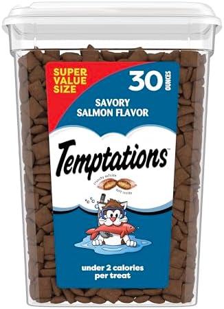 30-oz Temptations Classic Crunchy & Soft Cat Treats (Savory Salmon Flavor)