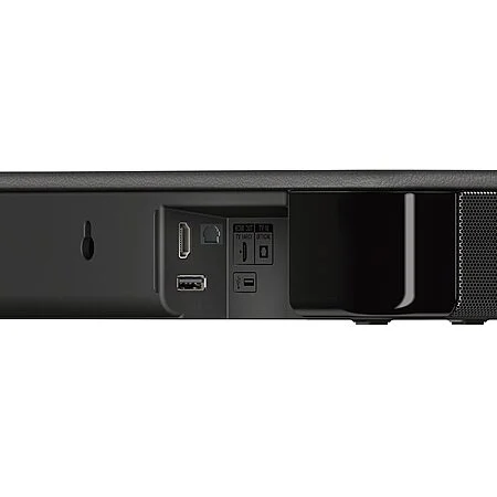 Sony S100F 2.0ch Soundbar with Bass Reflex Speaker, Integrated Tweeter and Bluetooth, (HTS100F), easy setup, compact, home office use with clear sound black $98