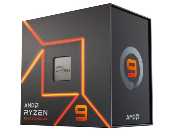 AMD Ryzen 9 7900X 12-Core, 24-Thread Desktop Processor CPU retail boxed back