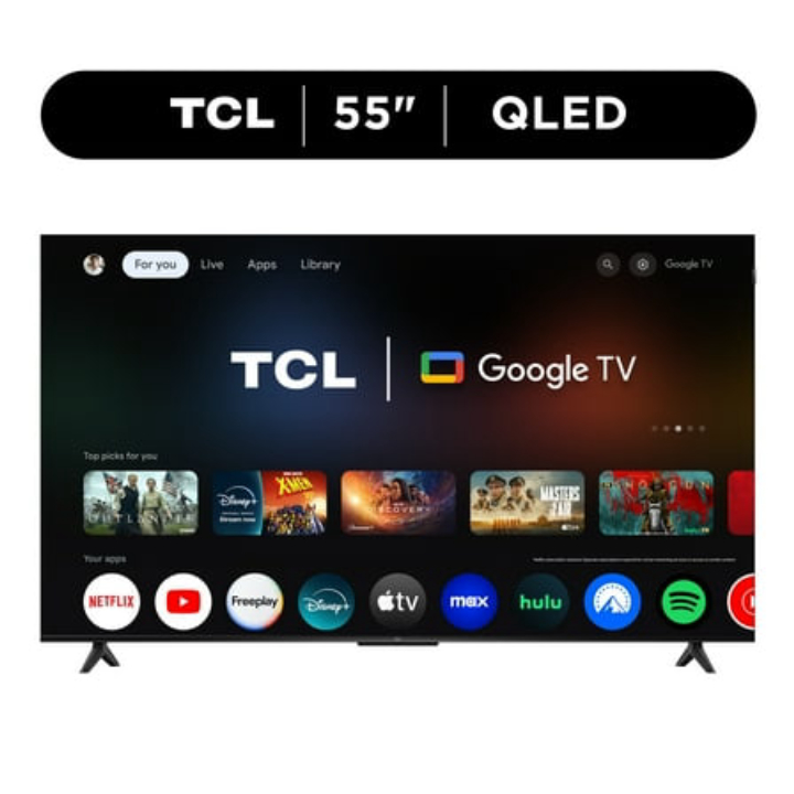 55" TCL Q Series QLED 4K UHD HDR Smart Google TV (2025)