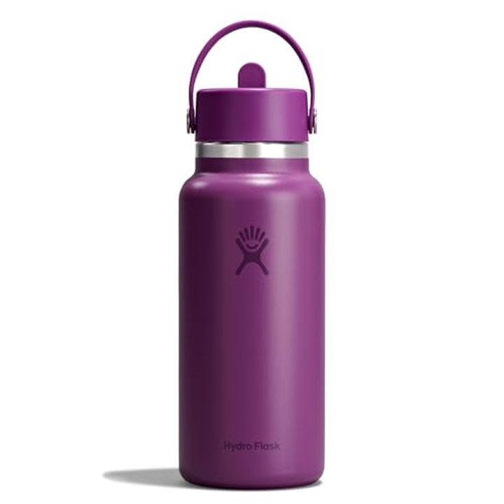 Hydro Flask 32oz Insulated Water Bottle with Straw Lid – Purple