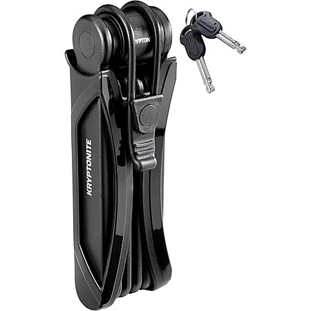 Kryptonite Anti-Theft Foldable Bike Lock w/ 2 Keys/Mount