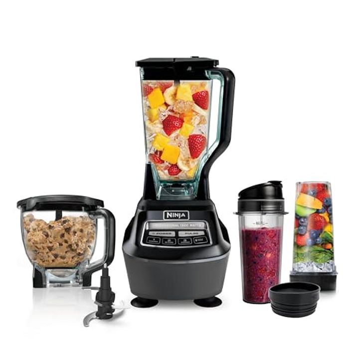 Ninja 1500W Blender & Food Processor Combo – 72oz Pitcher + 2 To-Go Cups