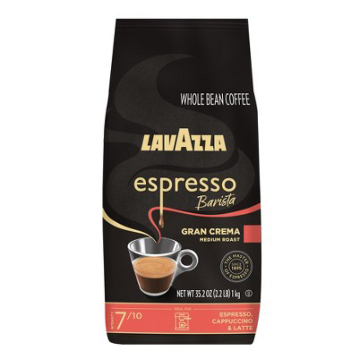 Lavazza Espresso Barista Gran Crema Whole Bean Coffee Blend 2.2-Lb L