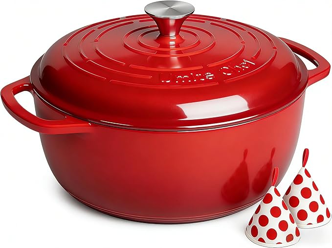 Umite Chef 6QT Cast Iron Dutch Oven