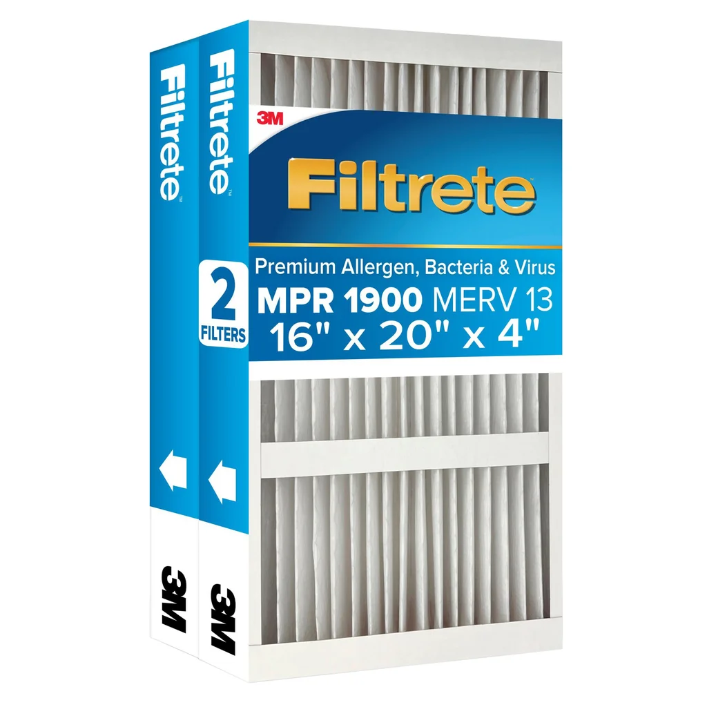 Costco Members: 2-Pk 3M Filtrete 4" MPR 1900 MERV 13 Air Filters