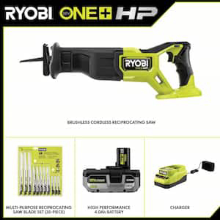 RYOBI ONE+ HP 18V Brushless Multi‑Tool & Reciprocating Saw Kit – High‑Performance DIY Power