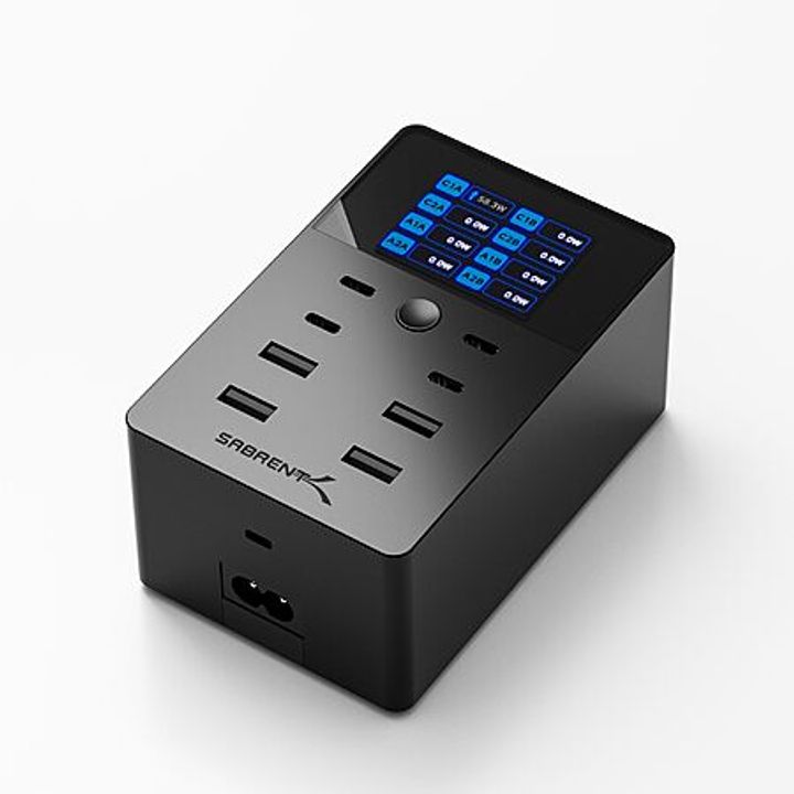SABRENT 8-Port USB-A & USB-C Charging Station (up to 252W)
