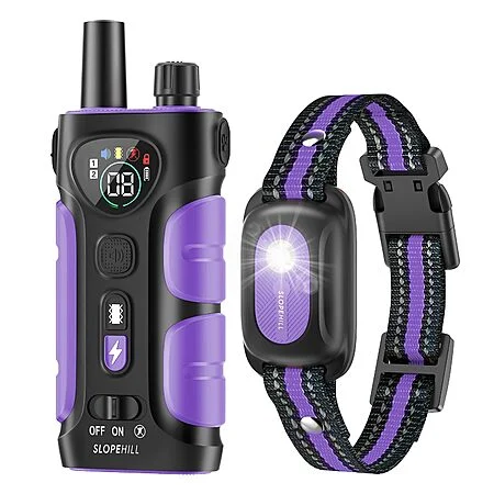 SLOPEHILL Dog Shock Collar,4200FT Dog Training Collar with Remote,IPX8 Waterproof E-Collar with Beep,Vibration,Shock,Flash Light,No Shock Mode Various Colors $29.44