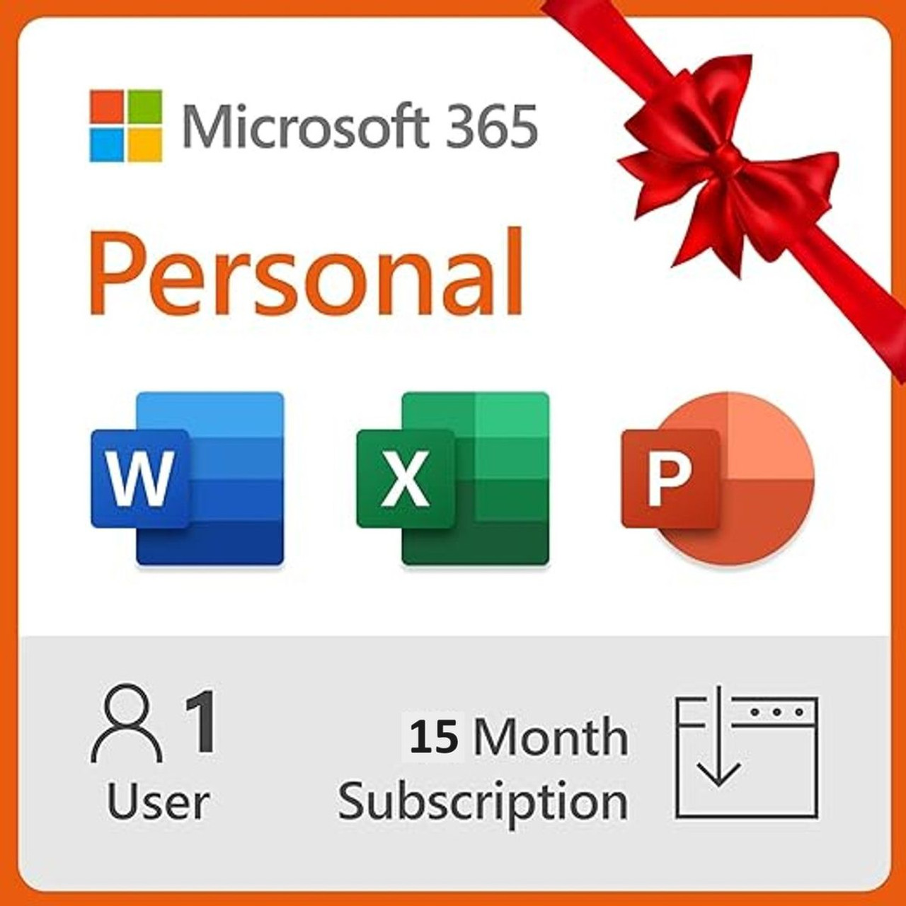 12 Month Microsoft® 365 Personal - Digital Delivery (Digital code) 