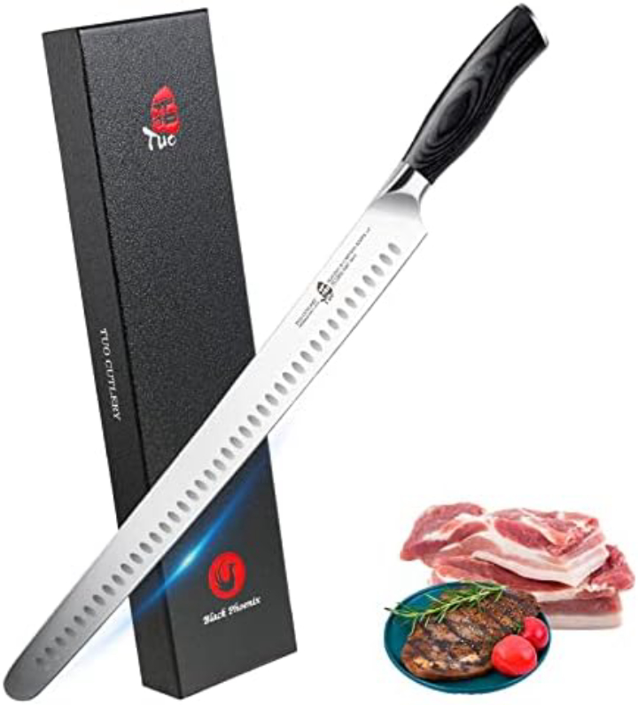 Bright Hobby Brisket Slicing Knife – 12" Brisket Knife, Razor Sharp German Steel, Full Tang, Ergonomic Handle