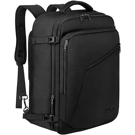 40-Liter Matein Expandable Extra Large Carry-on Backpack (Black) at Amazon