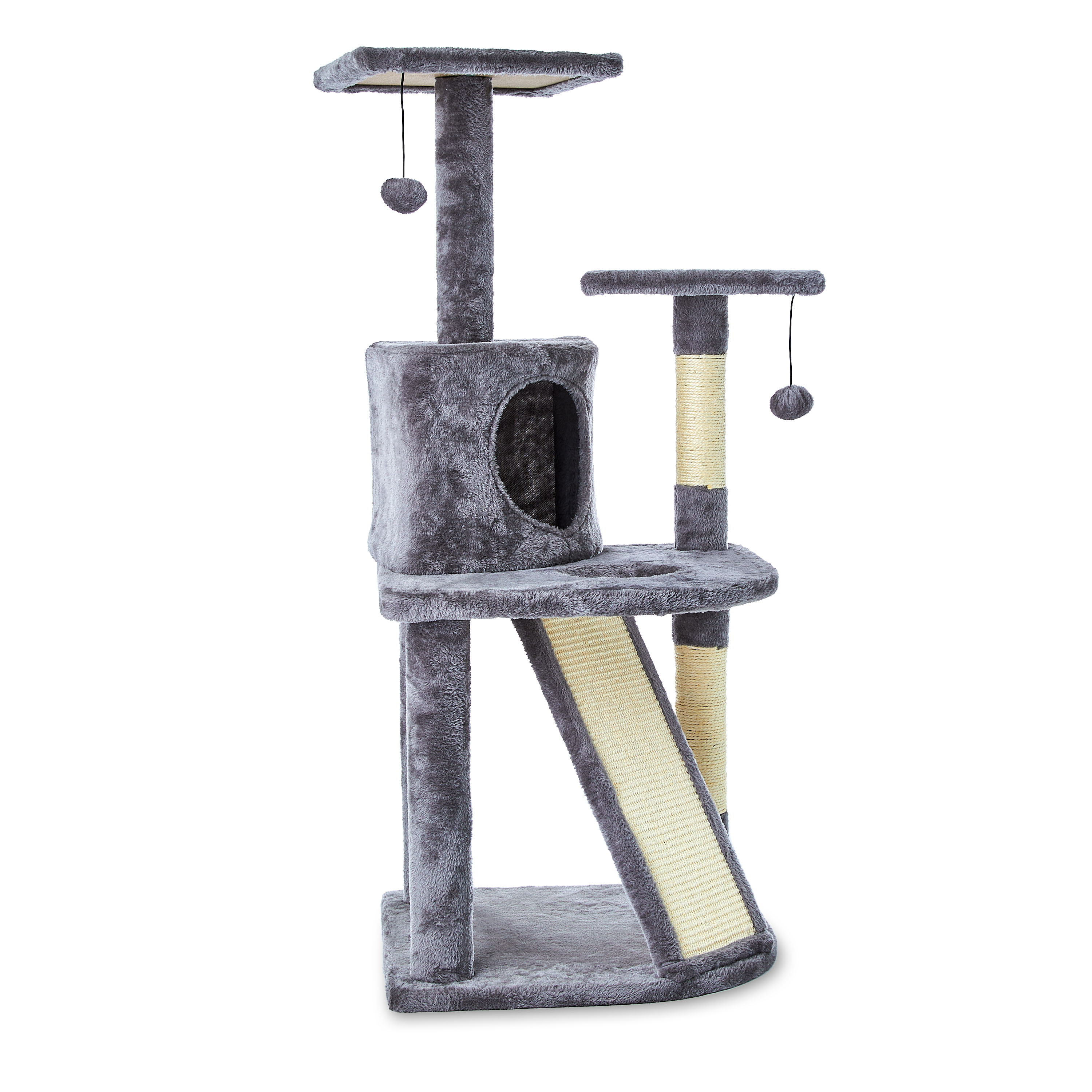 Vibrant Life 5- Level Multi-Functional Cat Tree & Condo, Gray, 45"