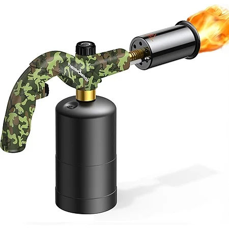 ThermoMaven Propane Torch w/ Adjustable Flame (Camouflage Green)