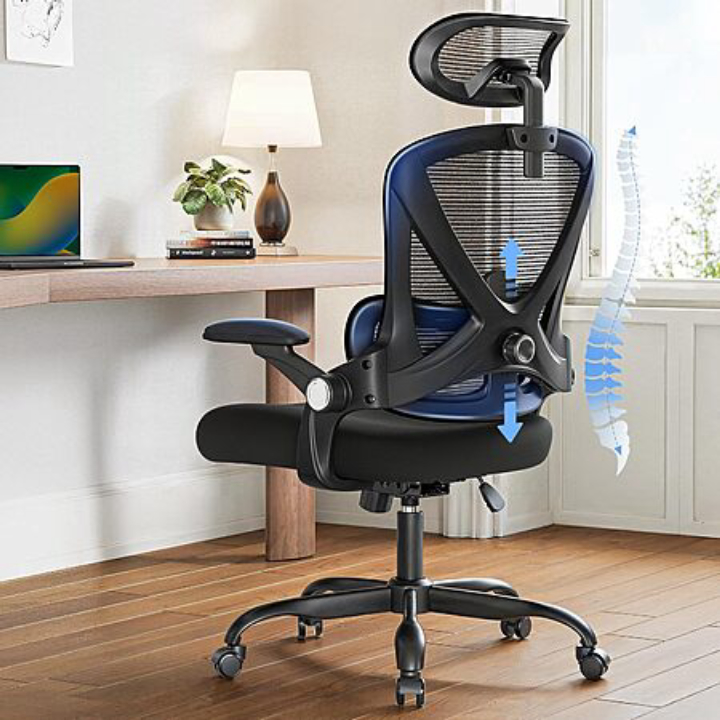 HUANUO Ergonomic High Back Office Chair w/ Adjustable Lumbar & Headrest