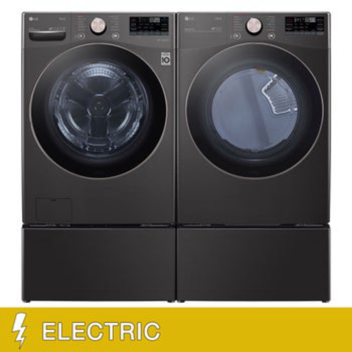 LG 4.5 cu. ft. Front Load Washer & 7.4 cu. ft. Electric Dryer