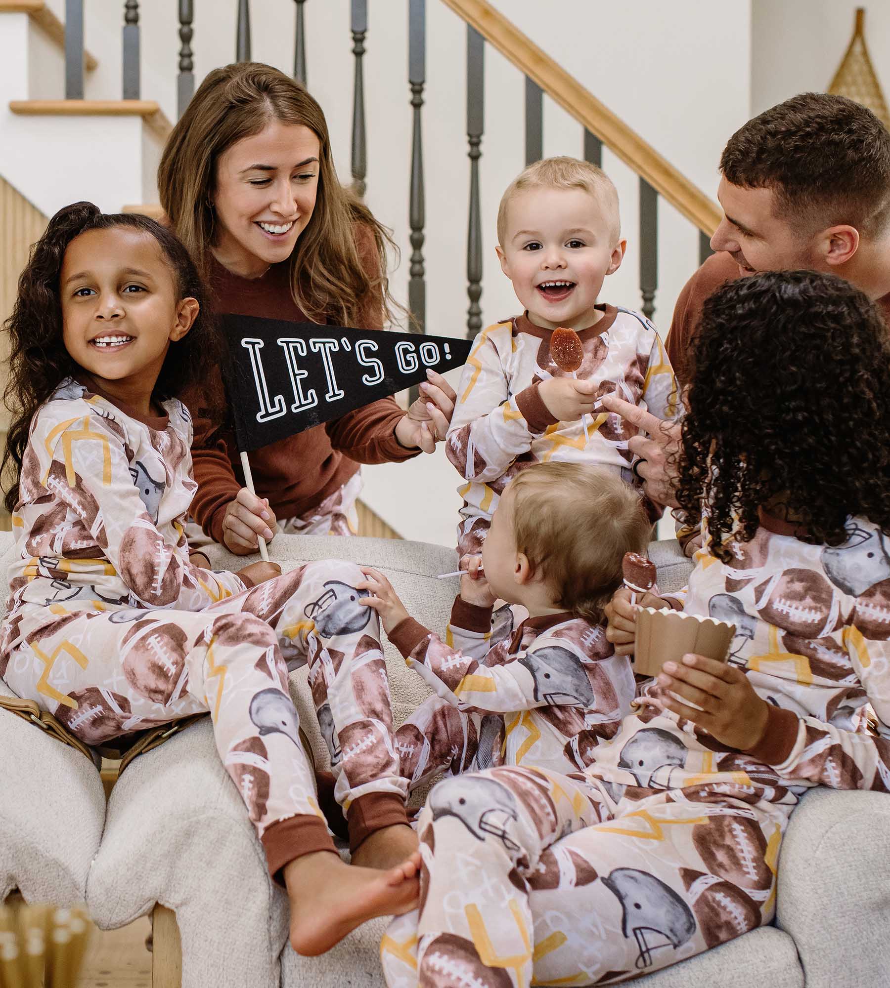 Football Season Organic Matching Men's or Women's Pajamas