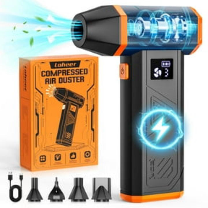 WOLFBOX DF200 Cordless Electric Air Duster with Removable Battery