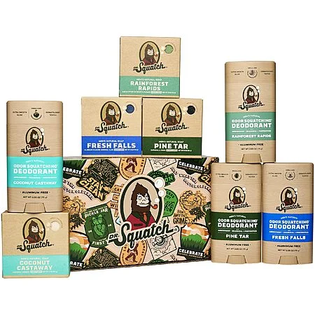 8-pc Dr. Squatch Men’s Soap & Deodorant Bundle