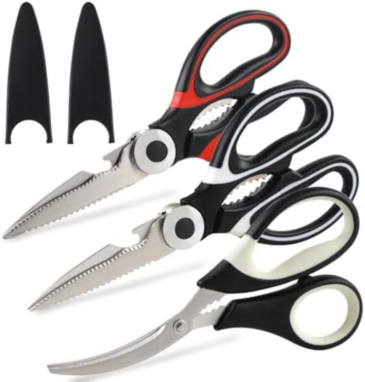 QtoiKce Kitchen Shears Set 3-Pack Stainless Steel