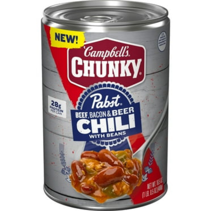 Campbell's Chunky Pabst Blue Ribbon Beer Cheese with Potatoes & Chorizo Soup