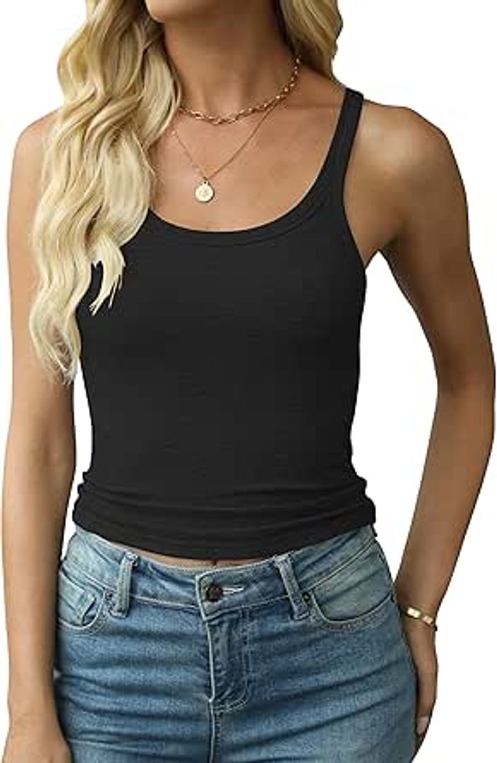 Women's GKBK Spaghetti Strap Racer Back Tank Top