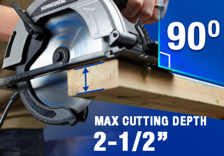 Hammerhead 12‑Amp 7‑1/4" Circular Saw w/ Blade (HACS120)