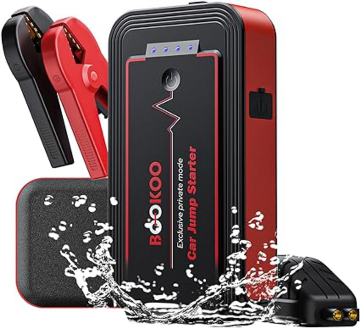 Bookoo 12V 20000mAh 4500A Portable Car Jump Starter – $27.99 (Code: 9PTB2J2M)