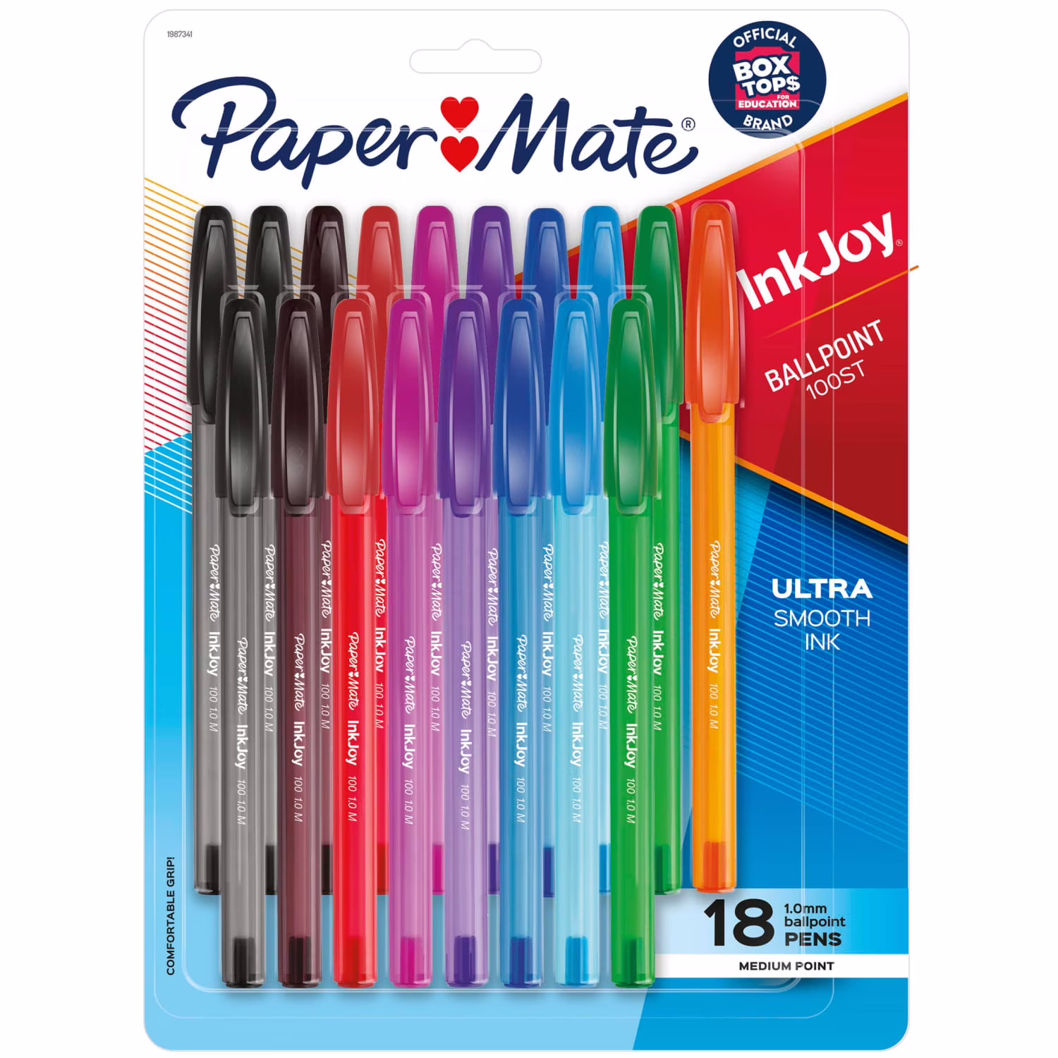18-ct Paper Mate InkJoy 100ST Ballpoint Pens Medium Point (Assorted)